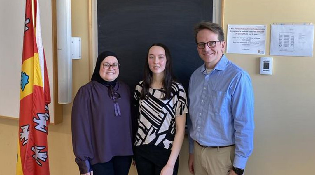 Jihane El Mourad, Audrey Turmel et Benoît Drolet