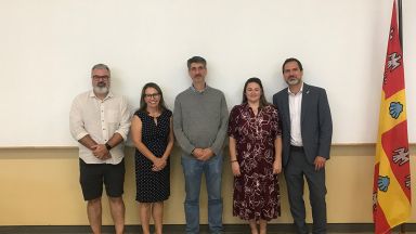 Membres du jury et Sabrina Roussel