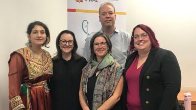 Membres du jury et Cylia Dahmani