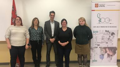 Membres du jury et Louise Reveret