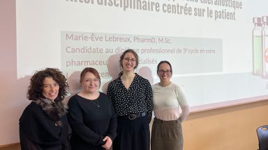 photo de quatre personnes dont Marie-Ève Lebreux