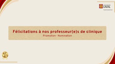 Bandeau de félicitations
