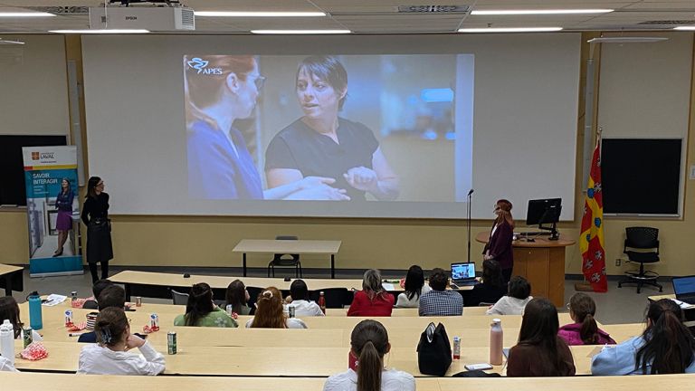 Présentation dans une classe